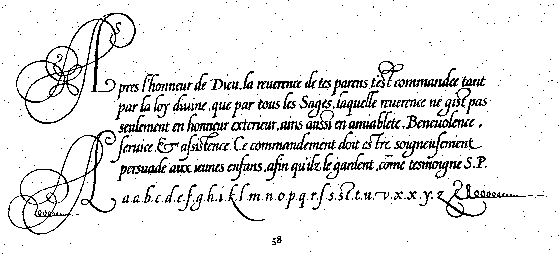 Belgium handwriting - copy book