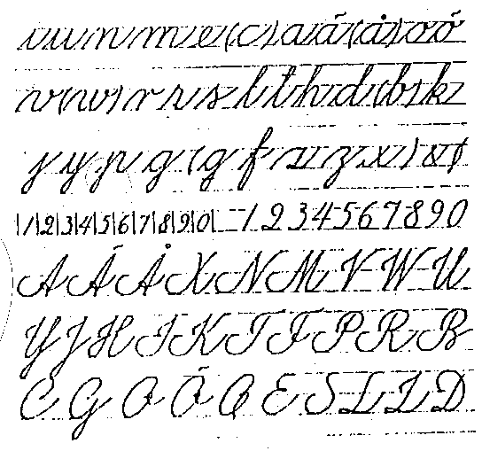 finland handwriting copy book
