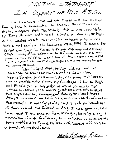 michael fortier's handwriting