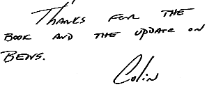 Colin Powell handwriting
