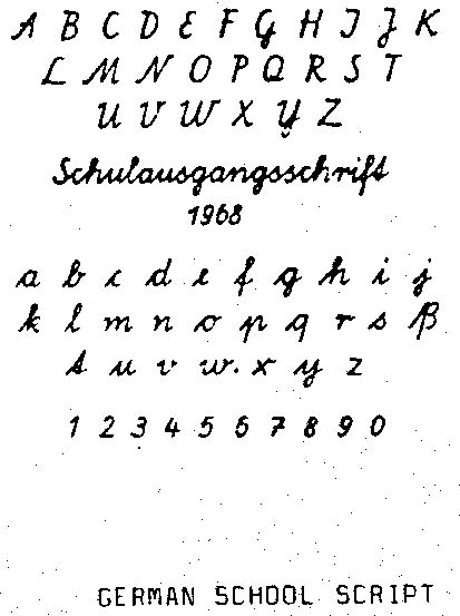 germany handwriting copy book