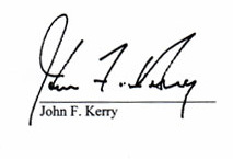 John F. Kerry handwriting analysis
