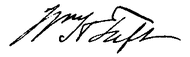william taft signature