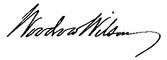 woodrow wilson signature