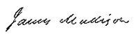 James Madison signature