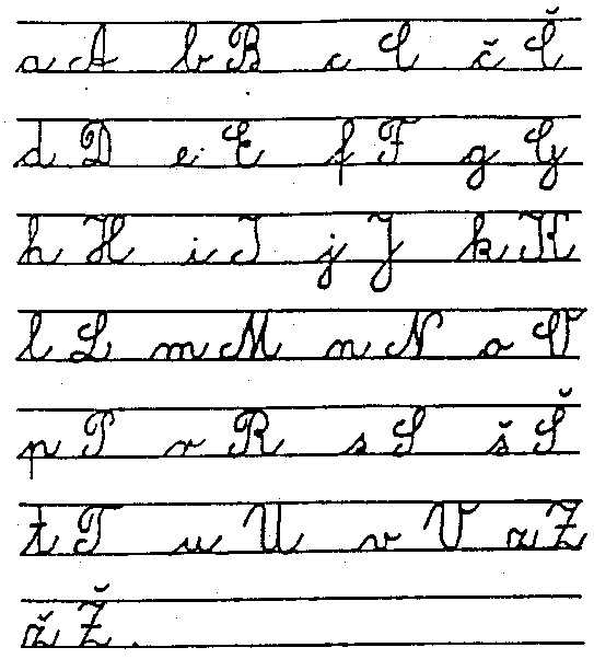 yugoslavia handwriting copy book