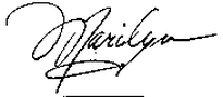 marilyn monroe signature