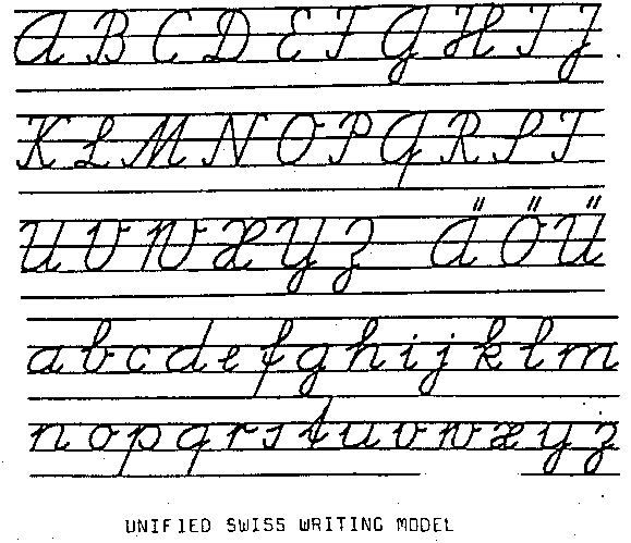 switzerland handwriting copy book