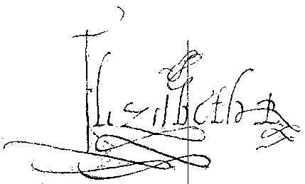 queen elizebeth signature