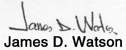 james d watson signature