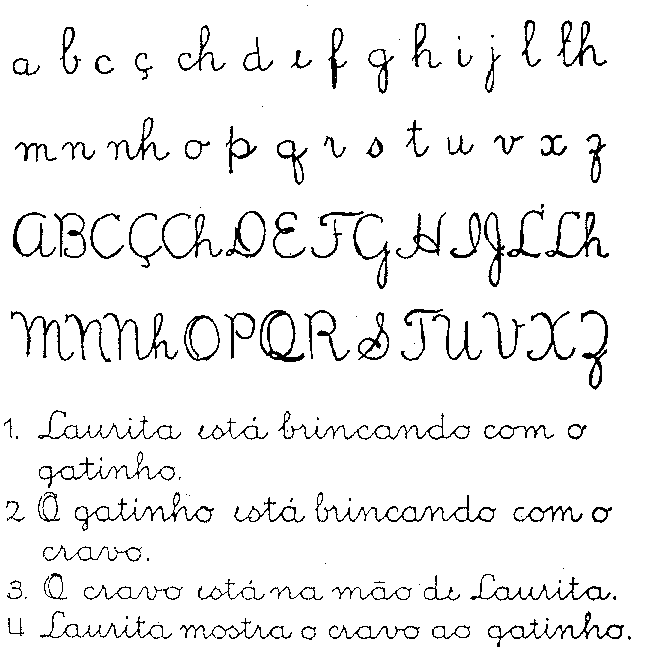 Brazil handwriting copy book